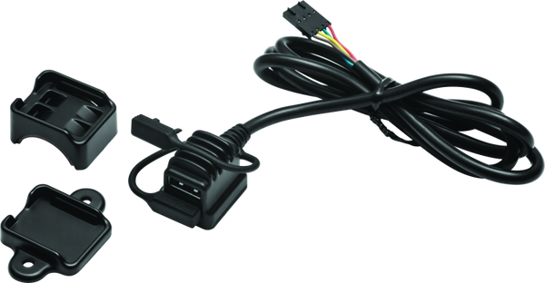 Kuryakyn USB Power Port Universal Charger Satin Black - 1703 - front view