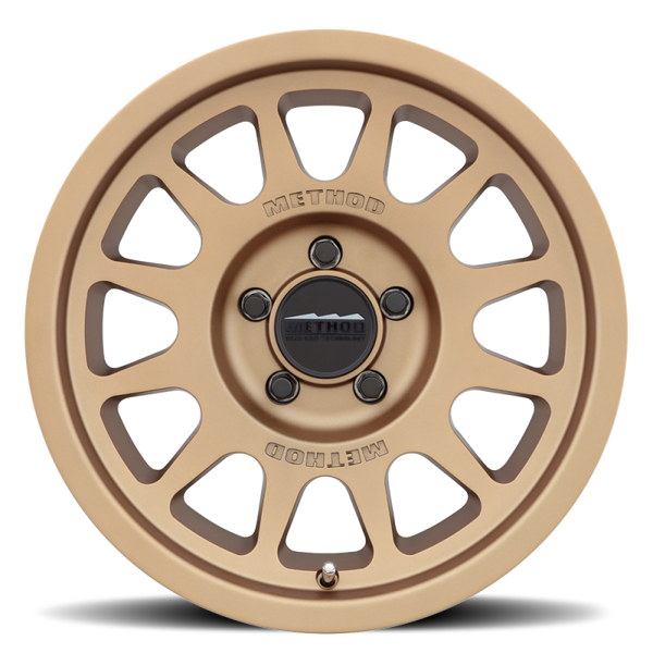 Method MR703 17x8.5 +25mm Offset 5x5 71.5mm CB Method Bronze Wheel - MR70378550925 by Method Wheels - front view