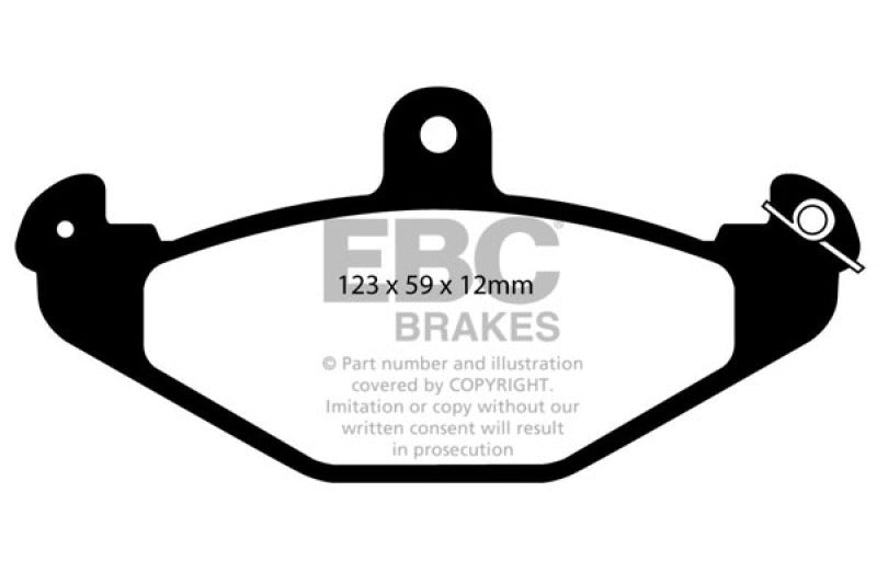 EBC 08+ Lotus 2-Eleven 1.8 Supercharged Redstuff Rear Brake Pads - DP3885/2C