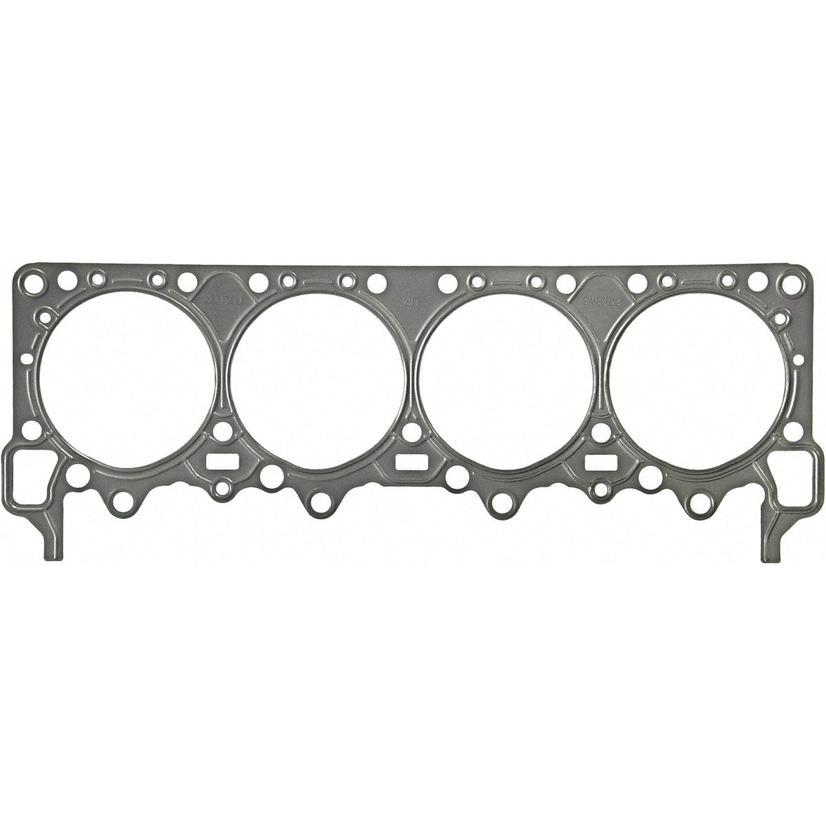Fel-Pro Dodge Challenger 8088 WS Embossed stainless steel Engine Cylinder Head Gasket - 8088WS for 1970-1971 Dodge Challenger - front view