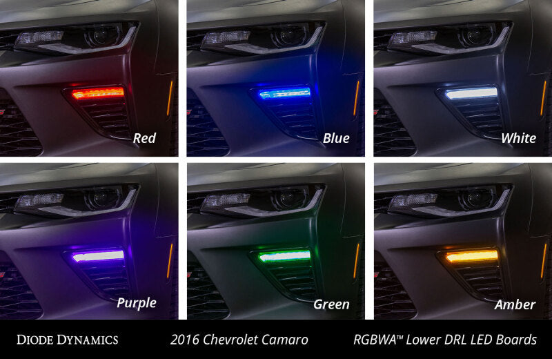 Diode Dynamics 16-18 Chevrolet Camaro RGBWA Lower DRL Boards - DD2242
