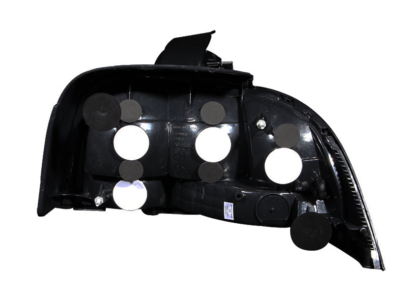 ANZO 1994-1998 Ford Mustang Taillights Black - 221020