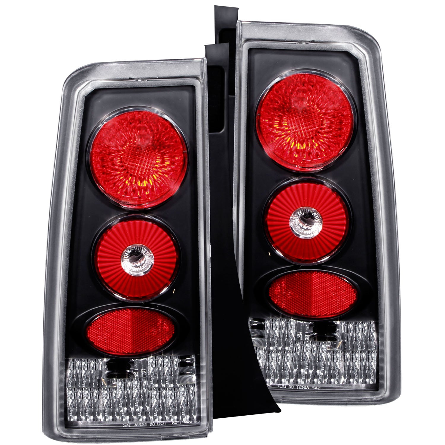 ANZO 2004-2007 Scion Xb Taillights Black - 221103 for 2004-2006 Scion xB - front view