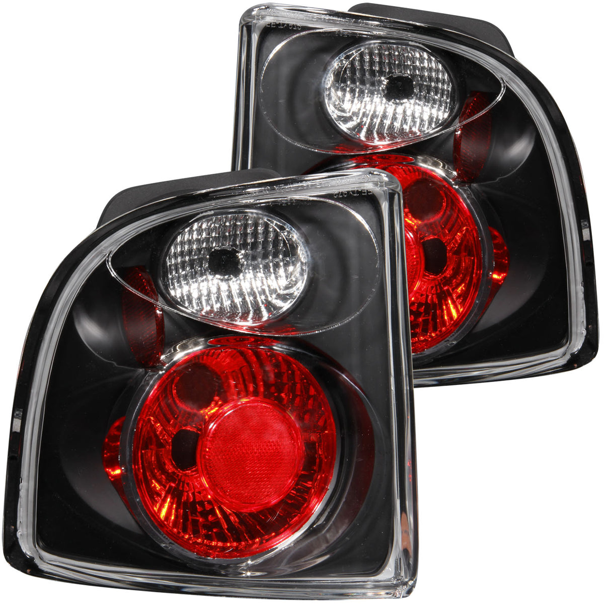 ANZO 2000-2005 Toyota Celica Taillights Black - 221106 for 2000-2005 Toyota Celica - front view