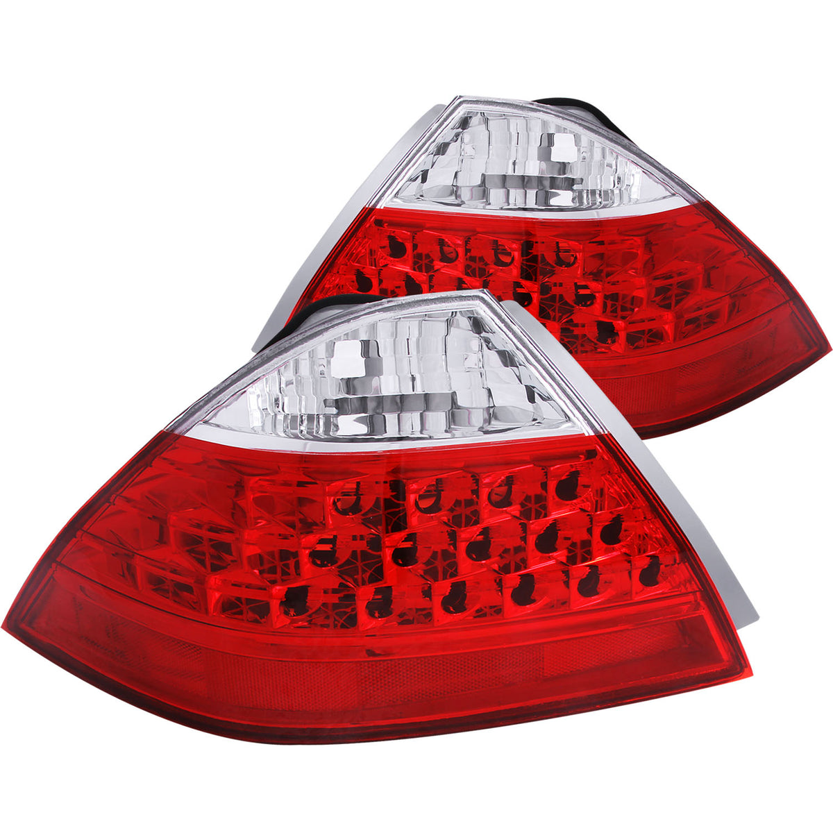 ANZO 2006-2007 Honda Accord Taillights Red/Clear - 221143 for 2006-2007 Honda Accord - front view