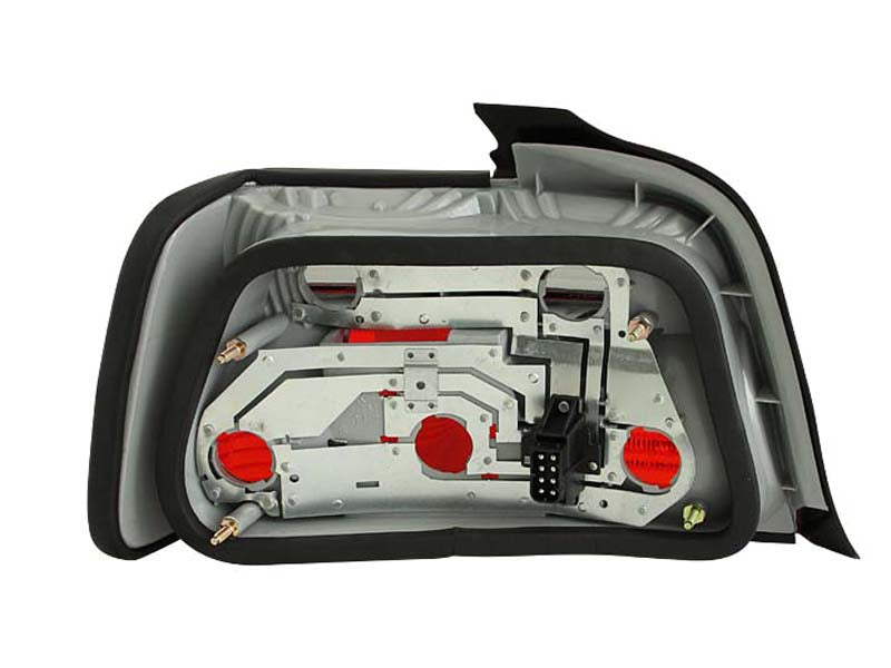 ANZO 1992-1998 BMW 3 Series E36 Sedan Taillights Red/Smoke - 221200
