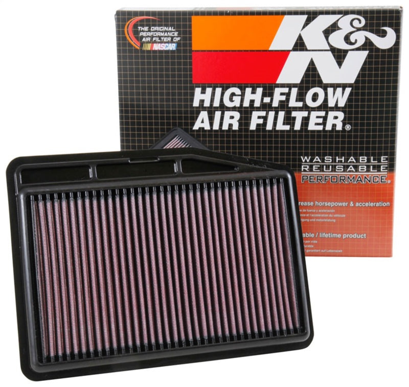 K&N Replacement Air Filter 12-15 Kia K5 L4-2.0L F/l - 33-3061 by K&N Engineering - installed view