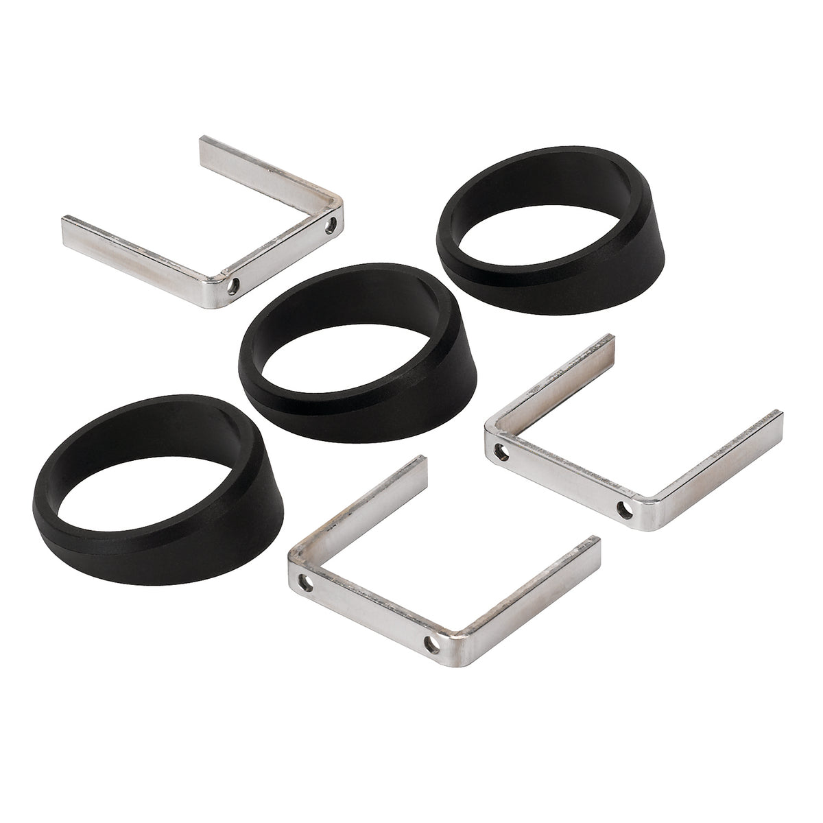 Autometer or Autogage 2-1/16in Black Angle Rings -- 3 Pack - 2234