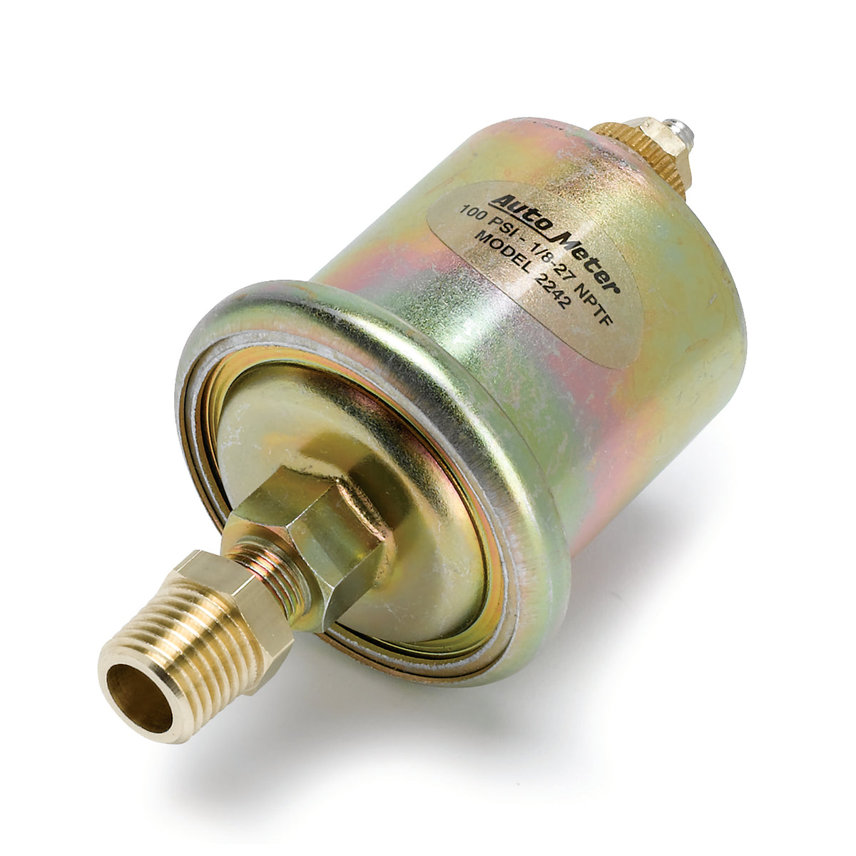 Autometer Chevy Vintage Bowtie 2-1/16in 0-100PSI Electronic Oil Pressure Gauge - 1327-00408