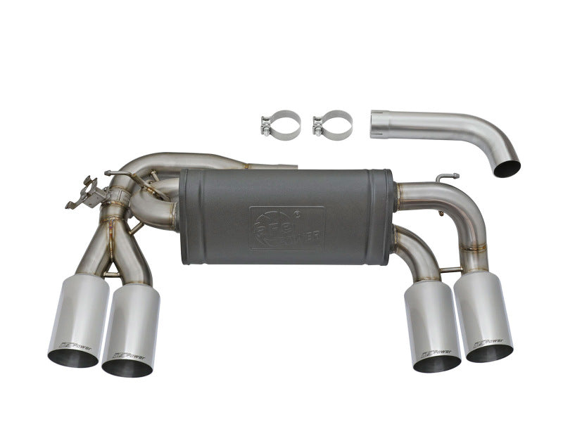 aFe MACHForce XP 3in - 2 1/2in Axle Back 304SS Exhaust w/ Polished Tips 16-18 BMW M2 (f87) - 49-36333-P