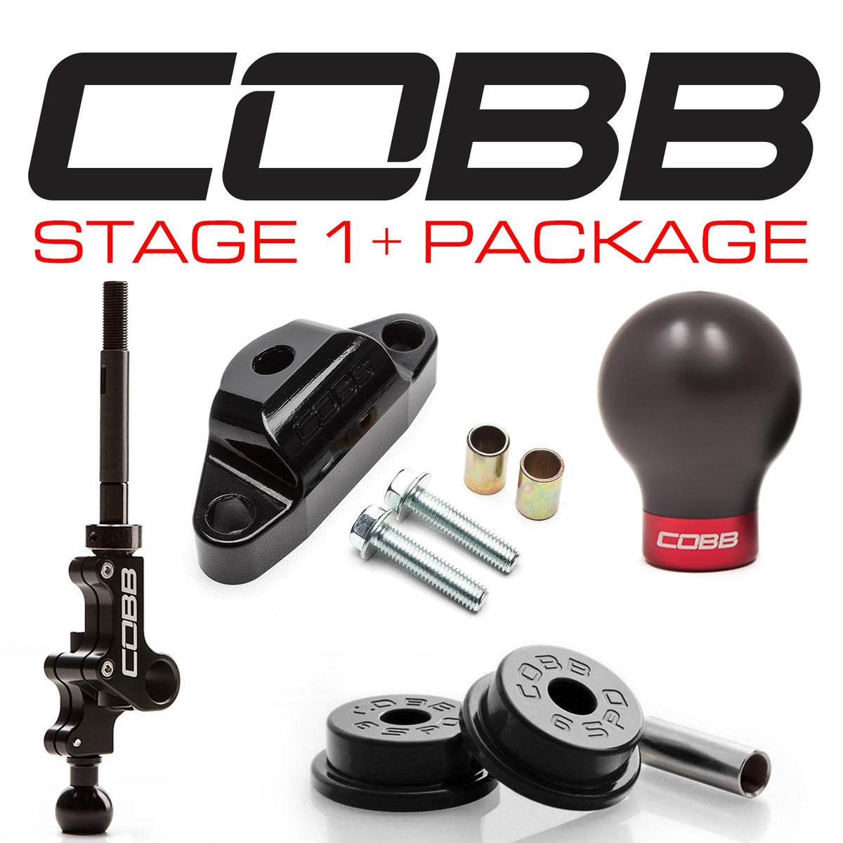 Cobb Subaru LGT Spec B 6MT Stage 1+ Drivetrain Package - 224X01P-W-BK