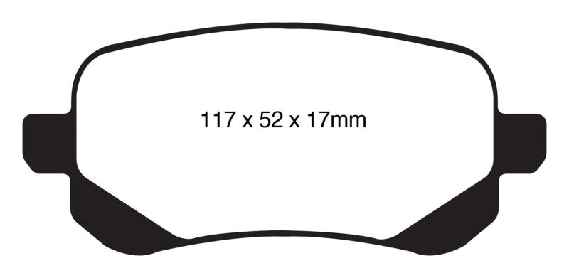 EBC 08-11 Chrysler Town & Country 3.3 Greenstuff Rear Brake Pads - DP61840