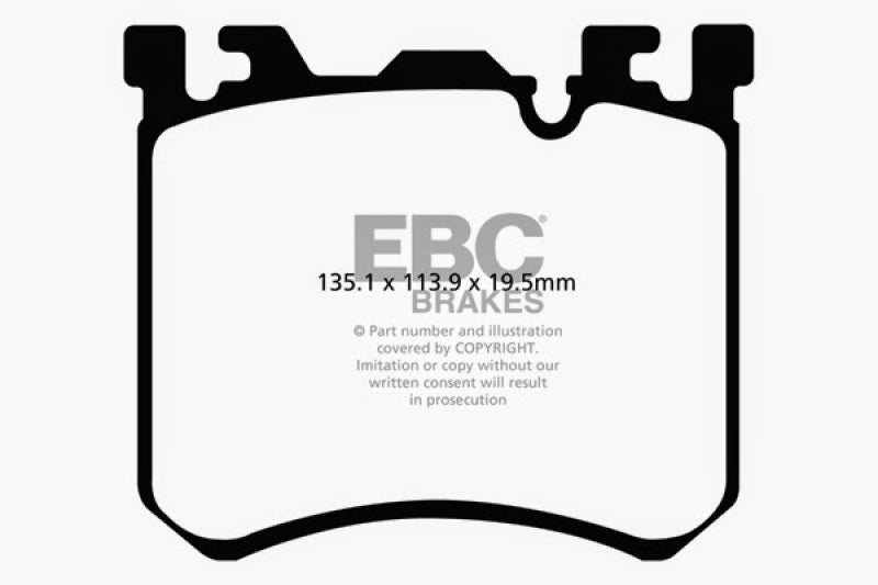 EBC 10-11 BMW X5M 4.4 Twin Turbo Bluestuff Front Brake Pads - DP52091NDX