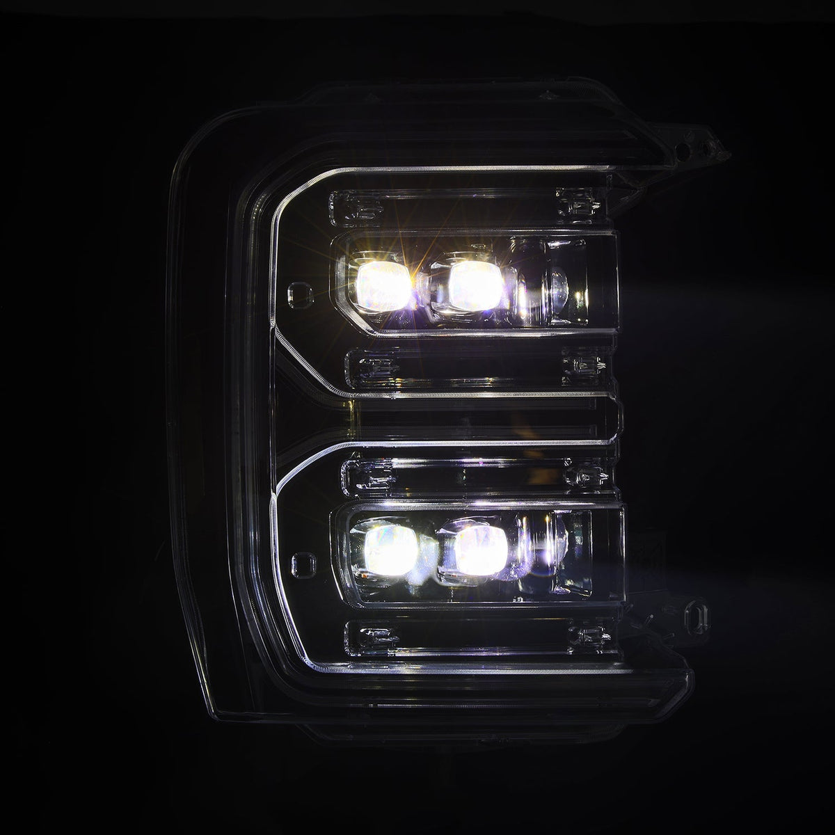AlphaRex 23-26 Ford F-250 SD NOVA LED Proj Headlights Alpha Blk w/Activ Light/Seq Signal/Switchback - 880894