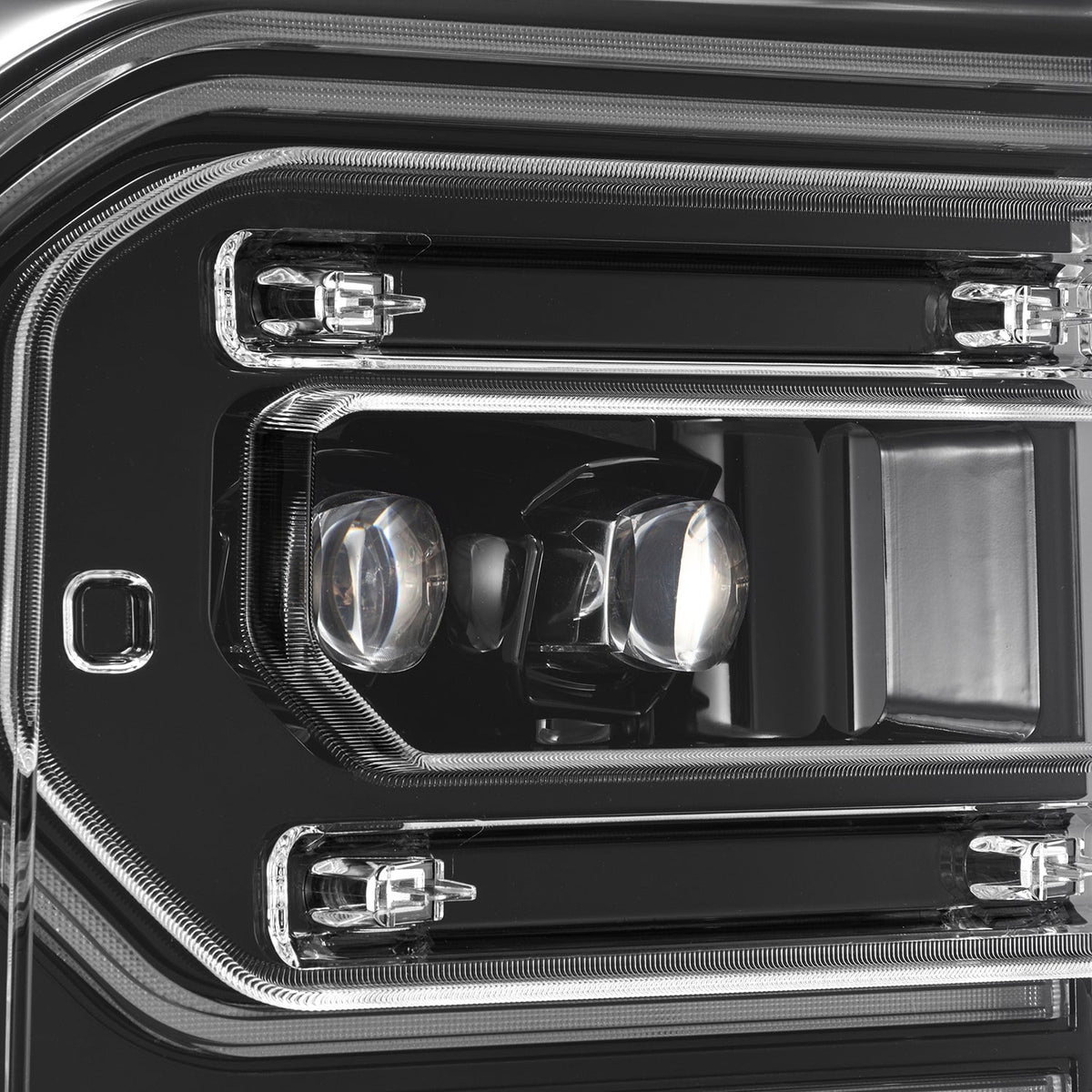AlphaRex 23-26 Ford F-250 SD NOVA LED Proj Headlights Alpha Blk w/Activ Light/Seq Signal/Switchback - 880894