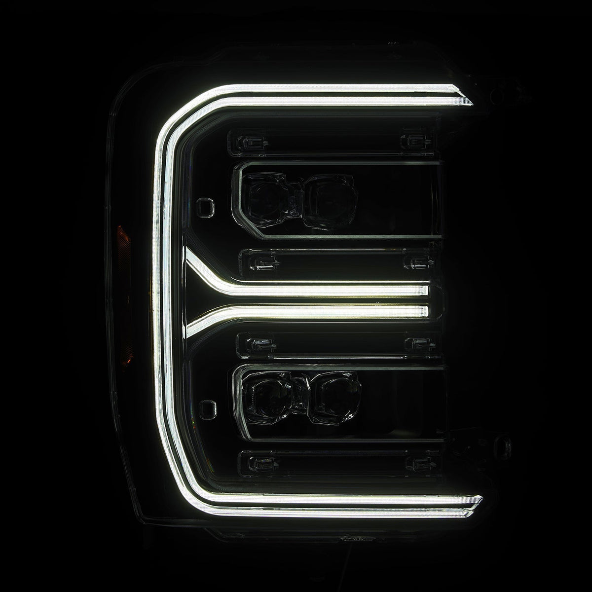 AlphaRex 23-26 Ford F-250 SD NOVA LED Proj Headlights Blk w/Activ Light/Seq Signal/Switchback - 880895