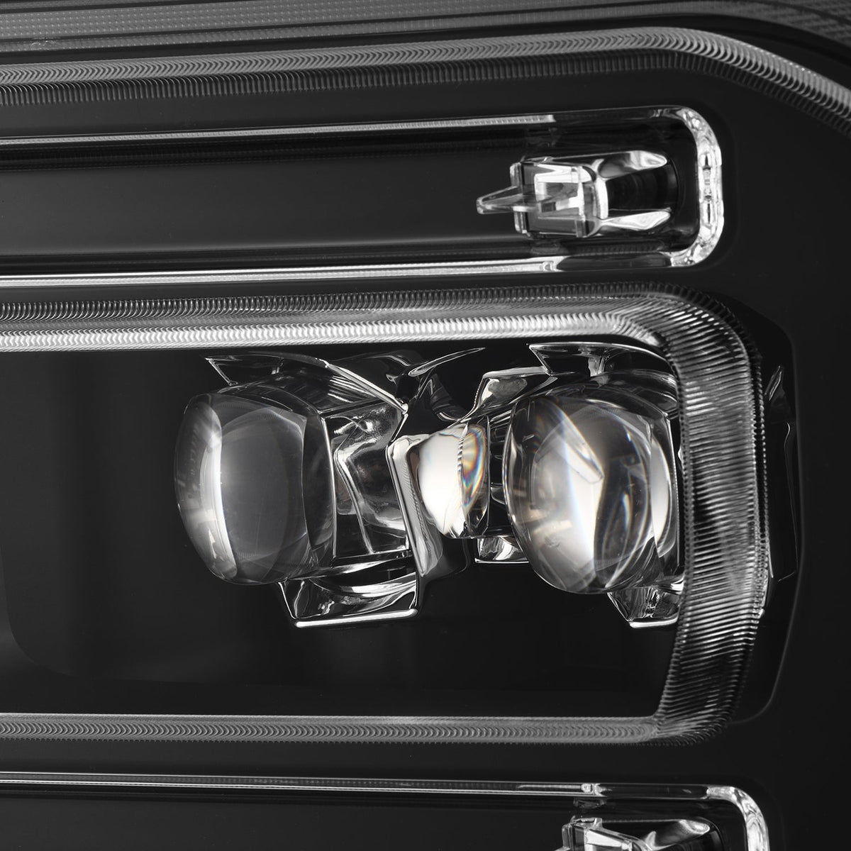 AlphaRex 23-26 Ford F-250 SD NOVA LED Proj Headlights Blk w/Activ Light/Seq Signal/Switchback - 880895