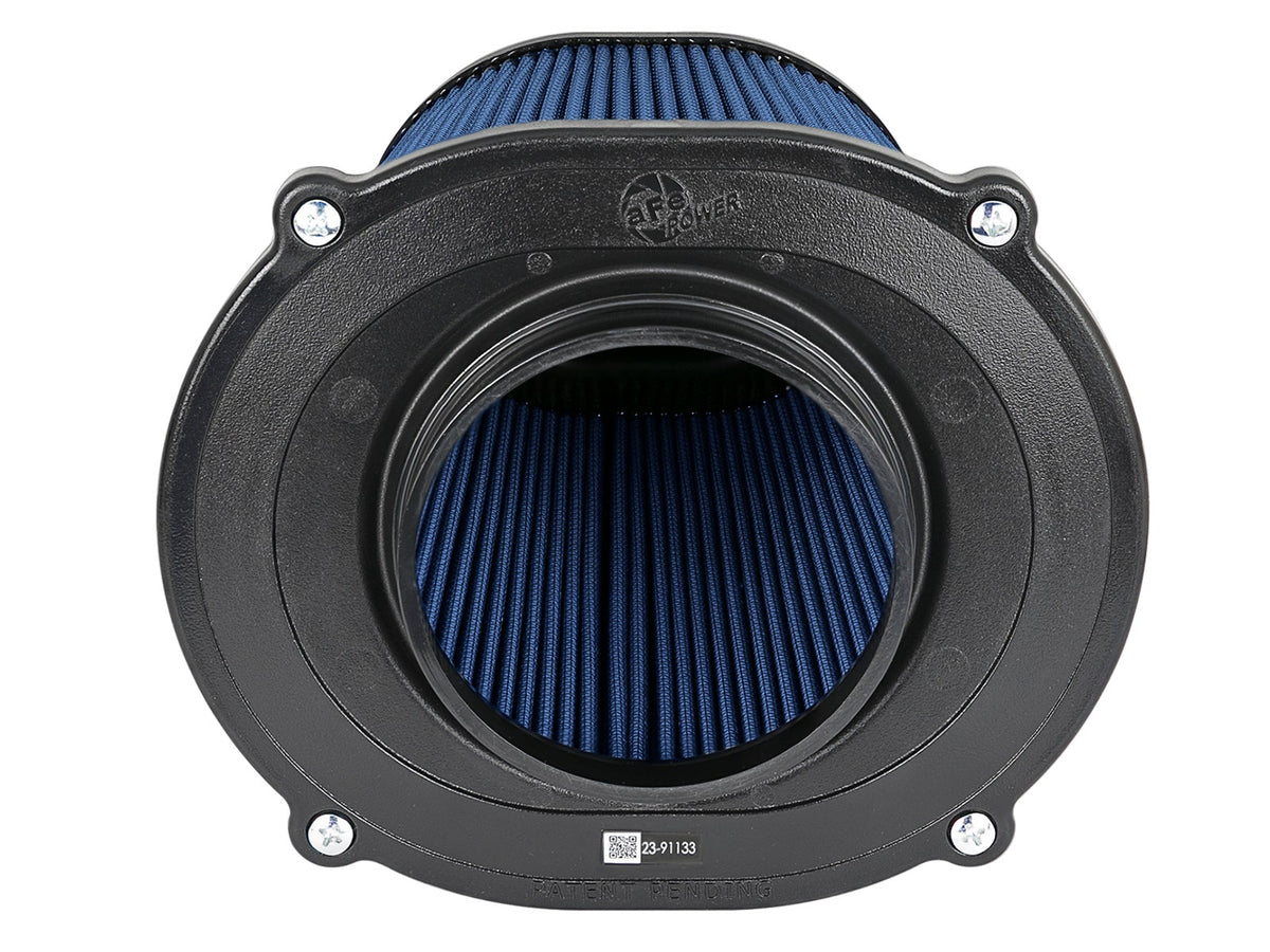 aFe Quantum Pro-5 R Air Filter Inverted Top - 5.5inx4.25in Flange x 9in Height - Oiled P5R - 23-91133