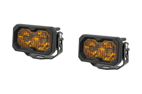Diode Dynamics C2 2.0 Pro Yellow Driving Standard ABL (pair) - DD8101P by Diode Dynamics - front view