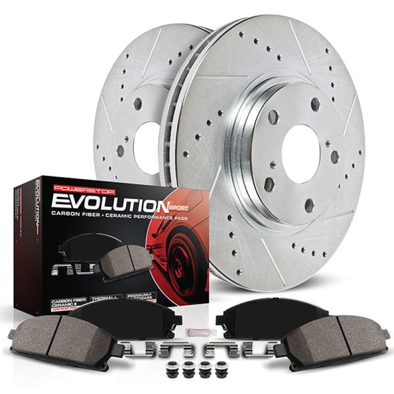 Power Stop 20-22 Lincoln Aviator Front Z23 Evolution Brake Kit - K8673 for 2020-2025 Ford Explorer