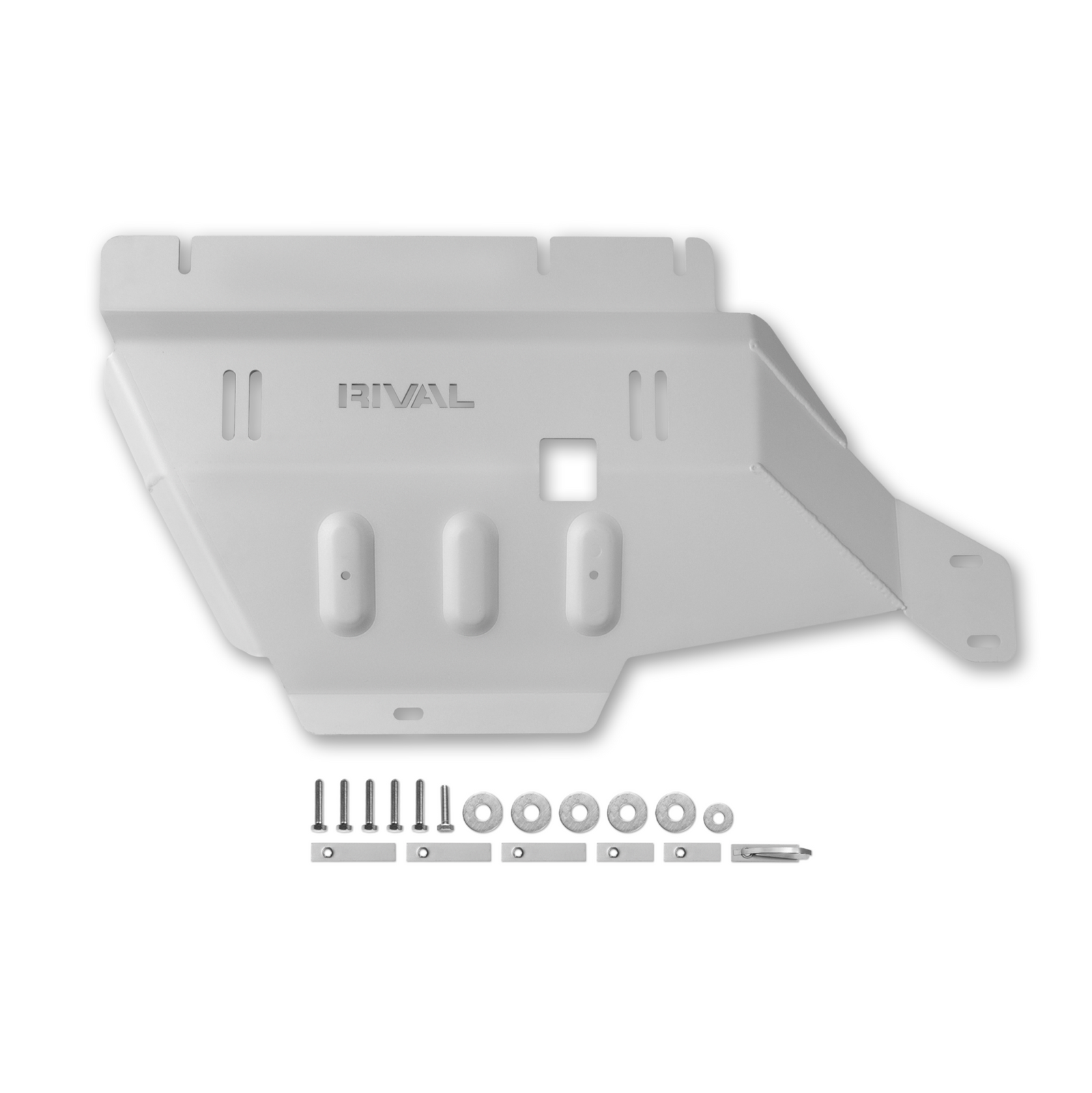 RIVAL 2015+ Ford F150 Powerboost Aluminum Transfer Case Skid Plate - 2333.1858.3.6