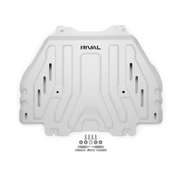 Rival 2025 Toyota 4Runner 6th Gen Gas Engine Aluminum Transmission Catalytic Converter Skid Plate - 2333.9567.4.6
