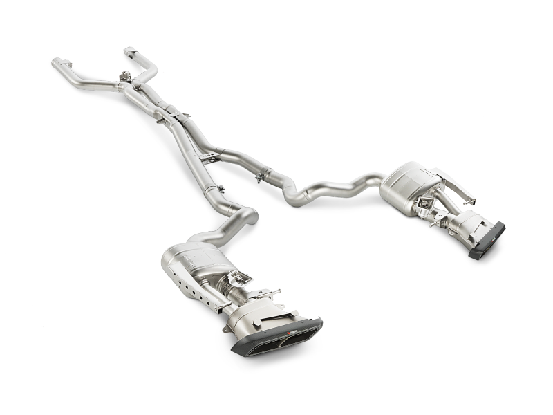 Akrapovic 15-17 AMG C63 Estate Evolution Line Cat Back (Titanium) w/ Carbon Tips (Req. Link Pipe) - MTP-ME/T/2H/1