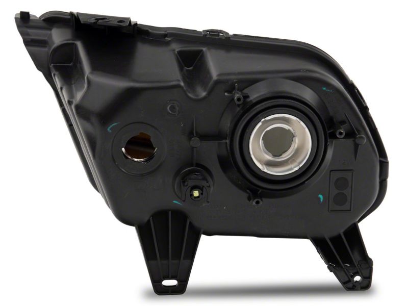 Raxiom 10-12 Ford Mustang Axial Series OEM Style Rep Headlights- Chrome Housing- Smoked Lens - 413417