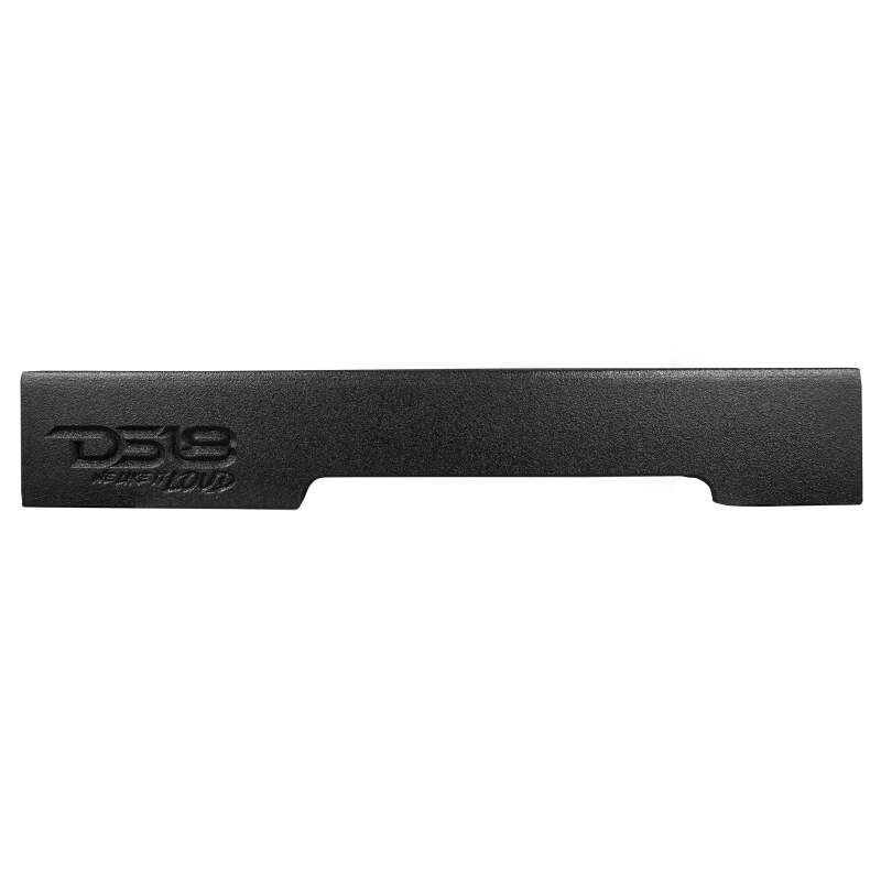 DS18 2x 10in Shallow Down Firing Underseat Ported Box Subwoofer Enclosure Black Spray Paint Finish - EBM-DFPFORDDLX-2X10 - detail view