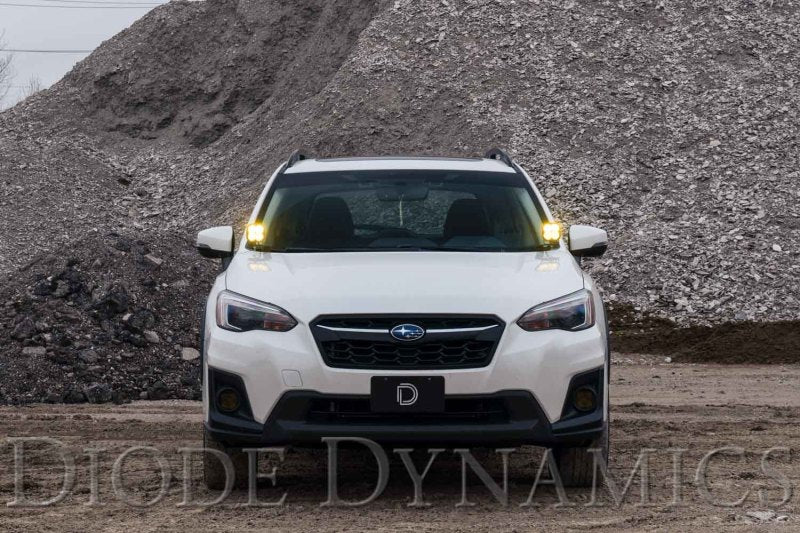 Diode Dynamics 18-21 Subaru Crosstrek Stage Series 2in LED Ditch Light Kit Sport - White Combo - DD6562 for 2018-2023 Subaru 