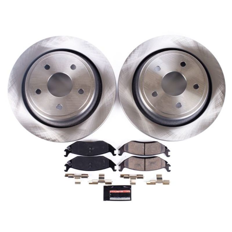 Power Stop 07-09 Chrysler Aspen Rear Autospecialty Brake Kit - KOE2172 for 2002-2010 Dodge Ram 1500 - front view