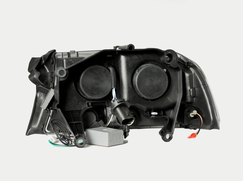 ANZO 1997-2004 Dodge Dakota Projector Headlights w/ Halo Black 1 pc - 111194