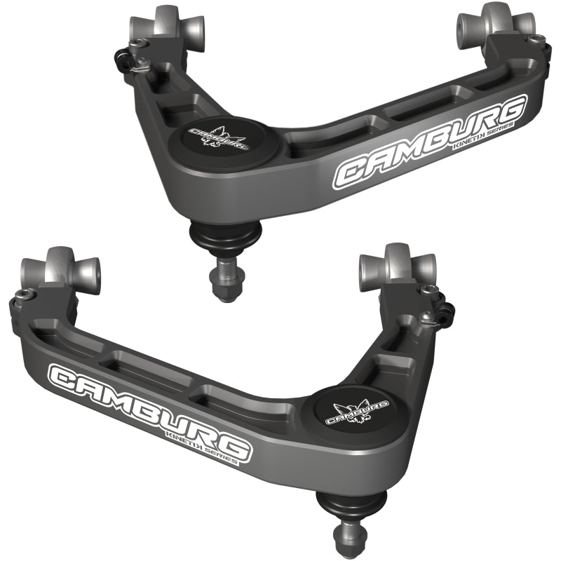 Camburg 19-25 Chevy/GMC 1500 2WD/4WD KINETIK V2 Performance Billet X-Joint XL Upper Arms - Gray - CAM-210100-GRY