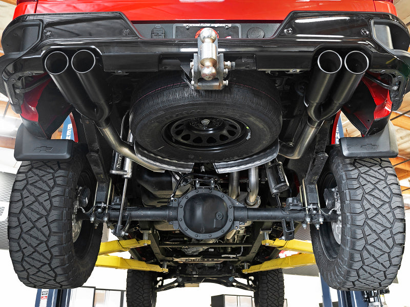 aFe Vulcan Series 3in 304 SS Exhaust Cat-Back w/ Black Tips 2019 GM Silverado/Sierra 1500 V8-5.3L - 49-34105-B