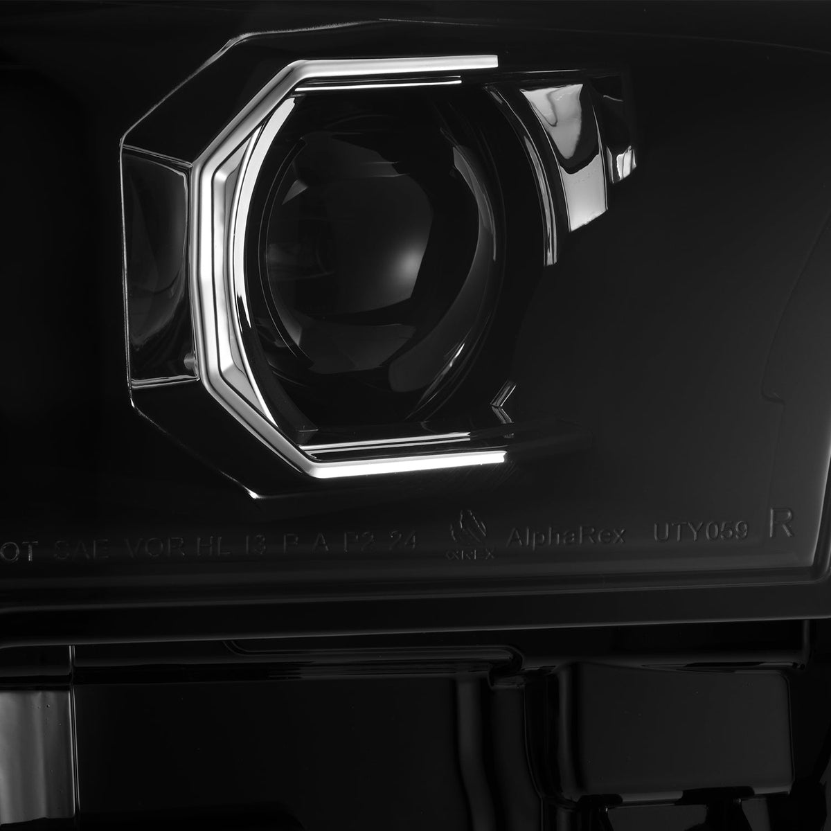 AlphaRex 2024 Toyota Tacoma LUXX-Series Projector Headlights (Pair) - Black w/Activation Light - 880329 for 2024 Toyota Tacom
