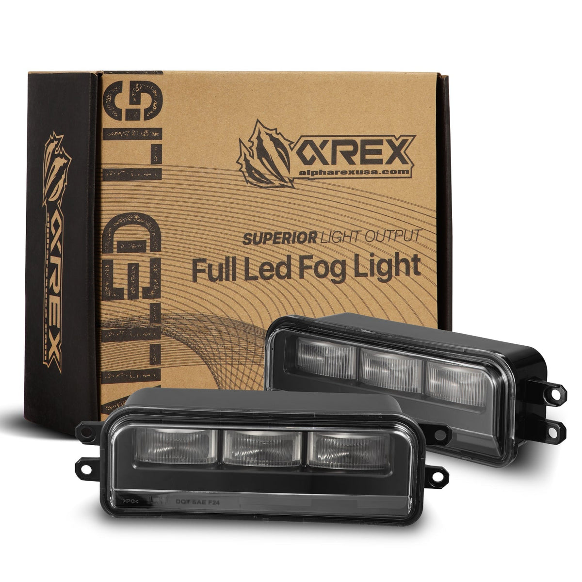AlphaRex Wiring Adapter 24-25 Toyota Tacoma/22-25 Tundra/Sequoia Dual Color LED Projector Fog Lights - 210083 for 2024-2025 T