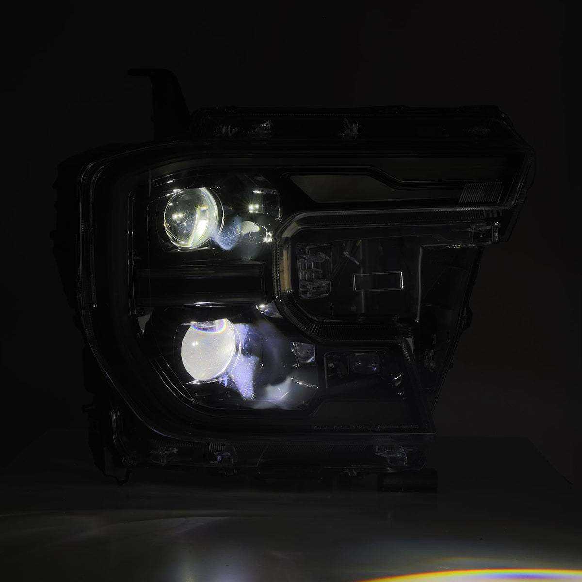 AlphaRex 24-26 Ford Ranger LUXX LED Proj Headlights Alpha Blk w/Activ Light/Seq Signal/Switchback - 880902 for 2024-2026 Ford