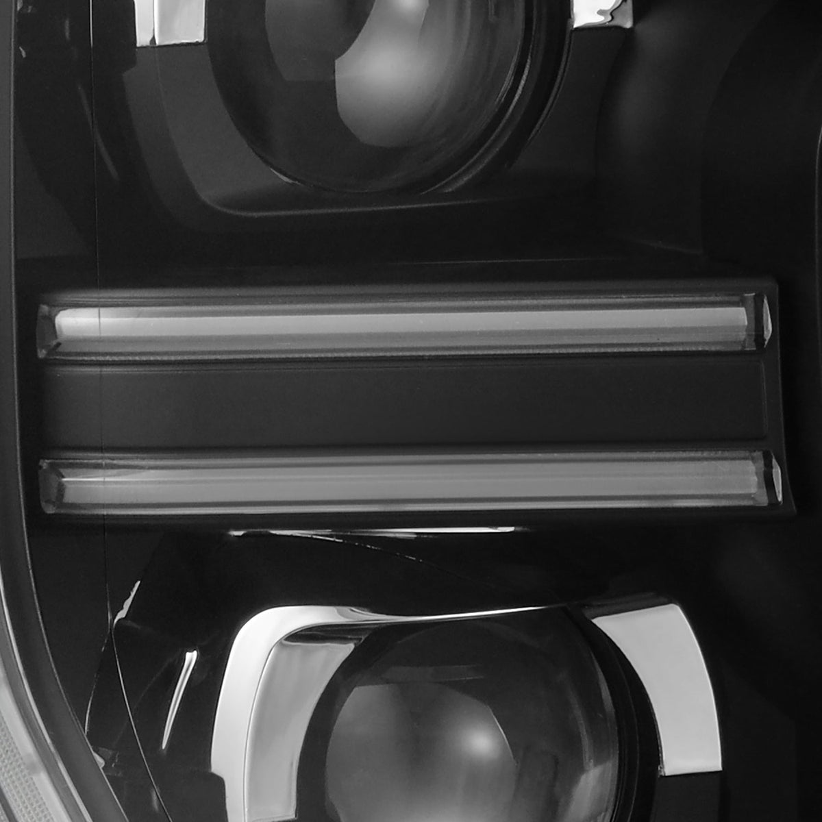 AlphaRex 24-26 Ford Ranger LUXX LED Proj Headlights Blk w/Activ Light/Seq Signal/Switchback - 880903 for 2024-2026 Ford Range