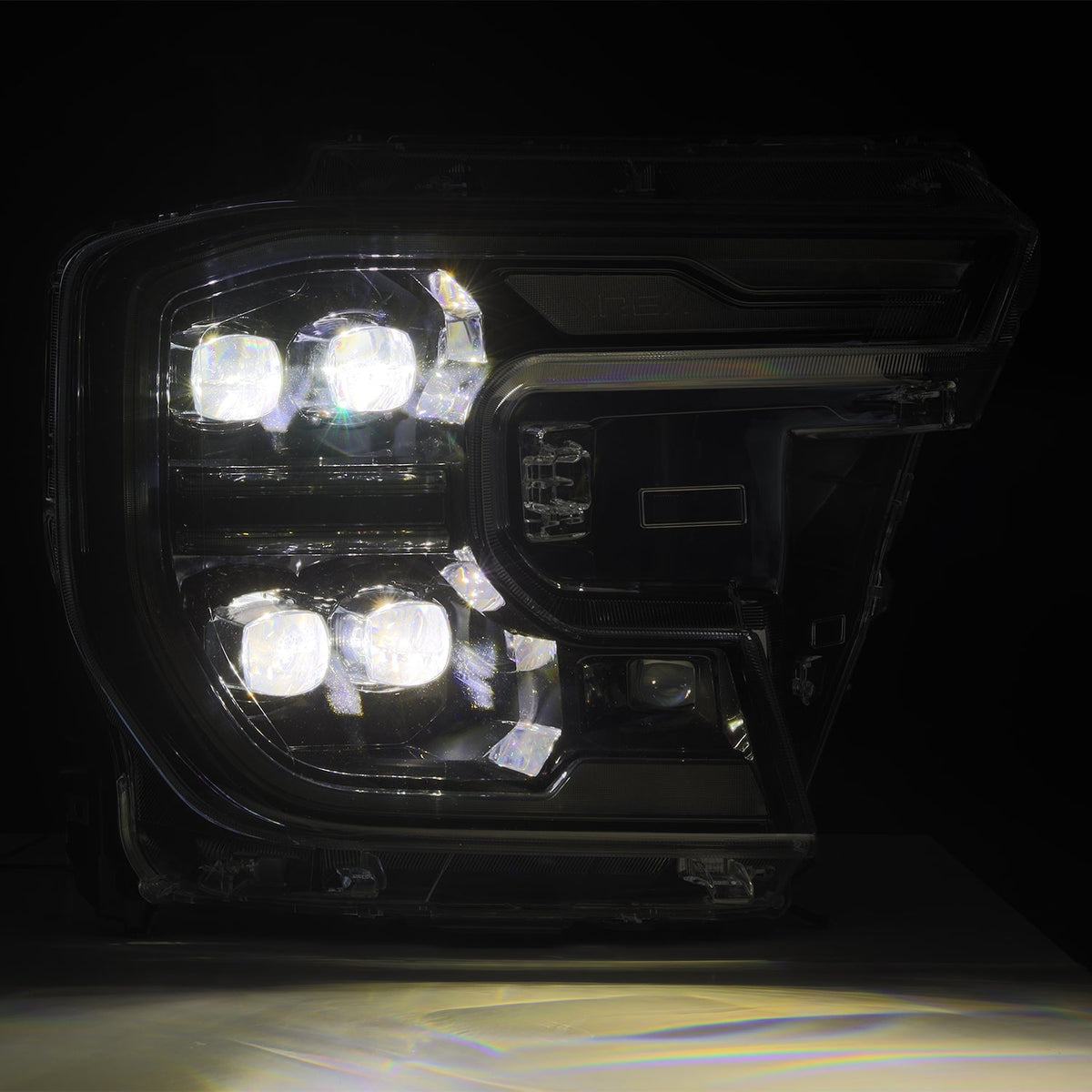 AlphaRex 24-26 Ford Ranger NOVA LED Proj Headlights Alpha Blk w/Activ Light/Seq Signal/Switchback - 880892 for 2024-2026 Ford