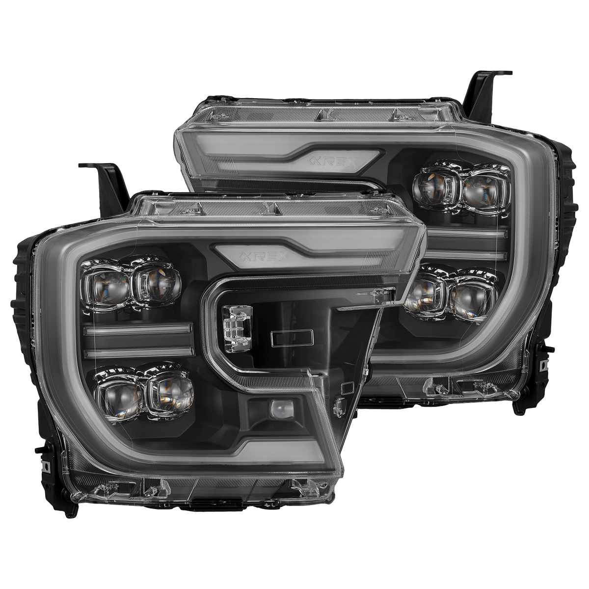AlphaRex 24-26 Ford Ranger NOVA LED Proj Headlights Blk w/Activ Light/Seq Signal/Switchback - 880893 for 2024-2026 Ford Range