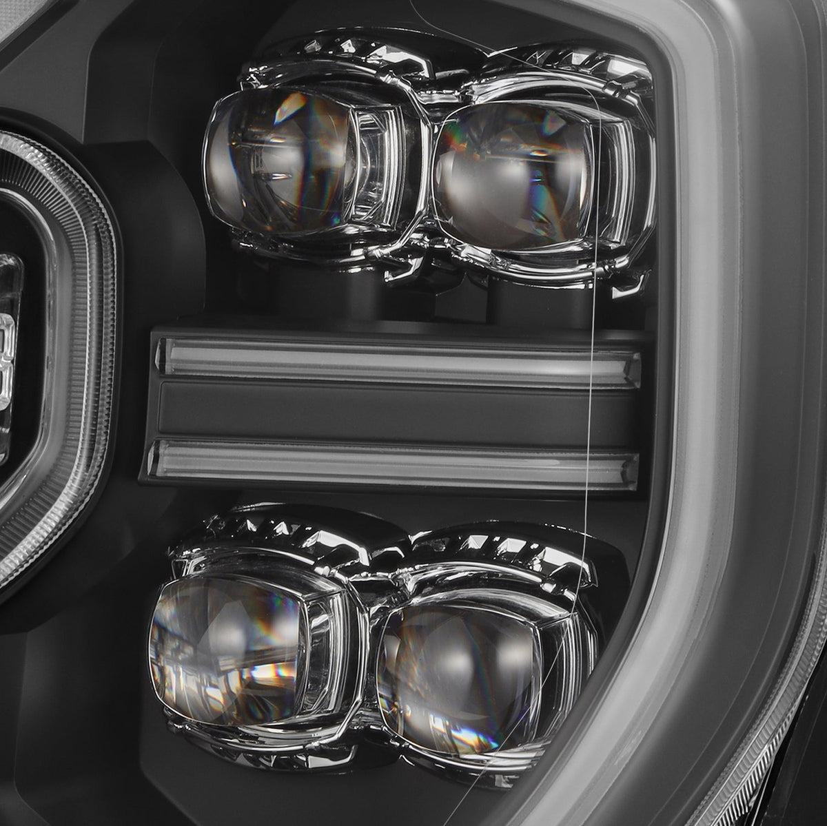 AlphaRex 24-26 Ford Ranger NOVA LED Proj Headlights Blk w/Activ Light/Seq Signal/Switchback - 880893 for 2024-2026 Ford Range