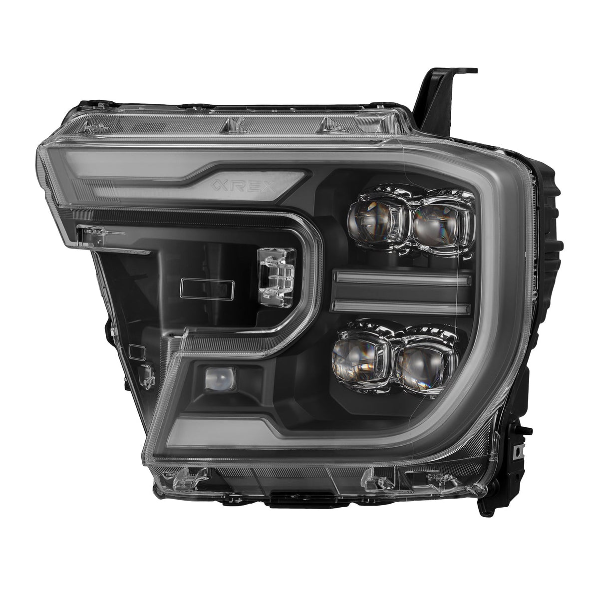 AlphaRex 24-26 Ford Ranger NOVA LED Proj Headlights Blk w/Activ Light/Seq Signal/Switchback - 880893 for 2024-2026 Ford Range