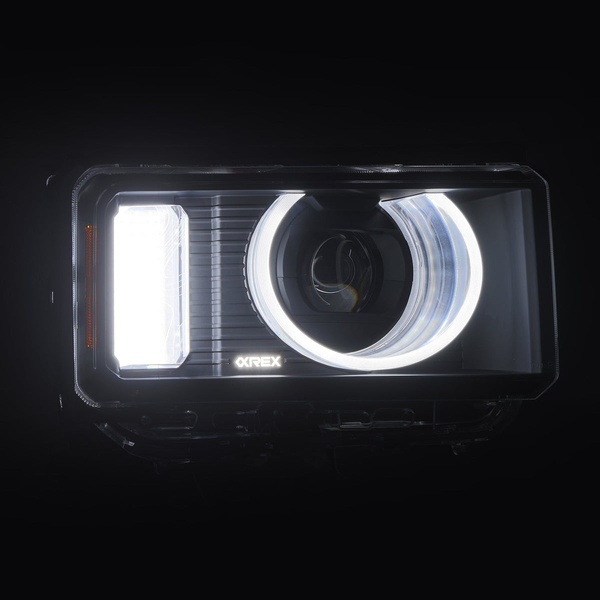 AlphaRex 24-26 Toyota LC Heritage LUXX LED Proj Headlight Alpha Blk  w/Activ Lt/Seq Signal/Switchbk - 880898