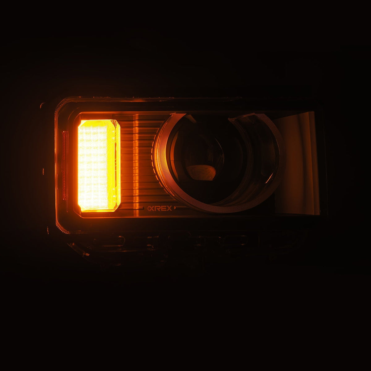 AlphaRex 24-26 Toyota LC Heritage LUXX LED Proj Headlight Alpha Blk  w/Activ Lt/Seq Signal/Switchbk - 880898