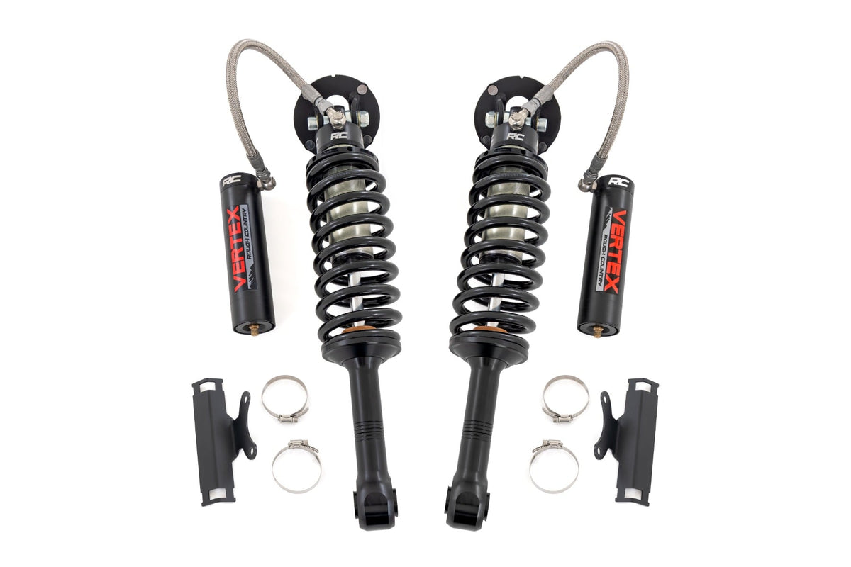 Rough Country - Vertex 2.5 Reservoir Coilovers - Front - 3.5" - Toyota Tacoma 4WD (2024-2026) - 689178