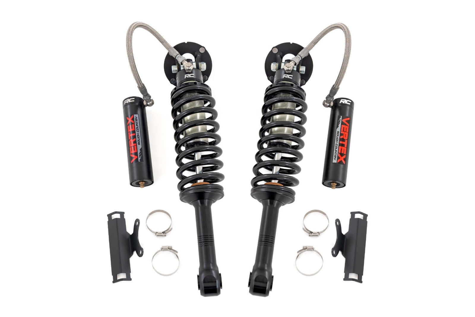 Rough Country - Vertex 2.5 Reservoir Coilovers - Front - 3.5" - Toyota Tacoma 4WD (2024-2026) - 689178