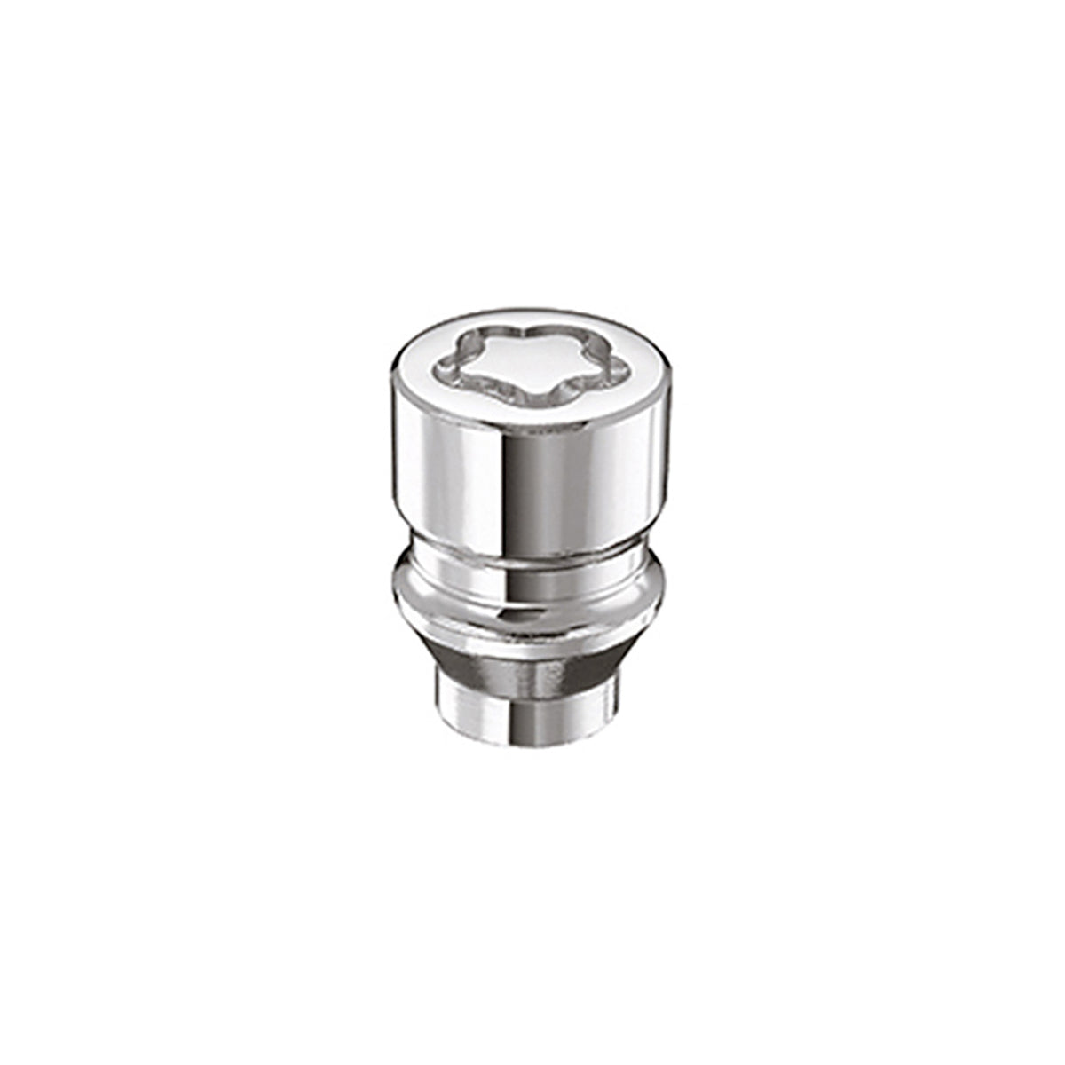 McGard Wheel Lock Nut Set - 4pk. (Uni-Lug) M12X1.5 / 13/16 Hex / .197in. Shank / 1.375in. L - Chrome - 24022