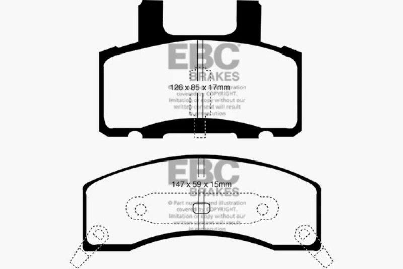 EBC 90-93 Chevrolet C20 8600 LB Ultimax2 Front Brake Pads - UD370