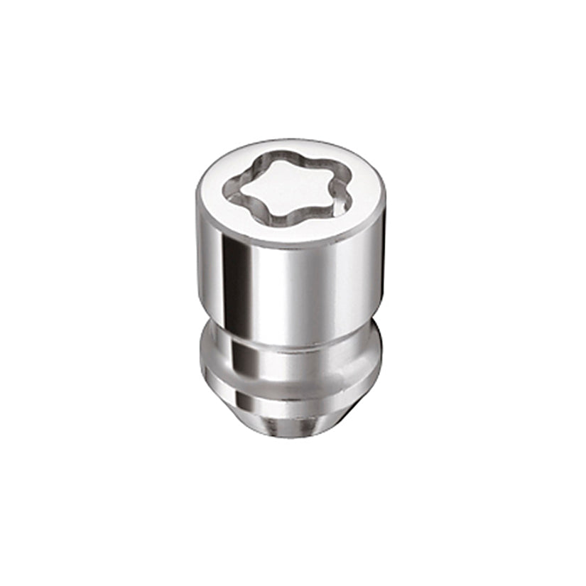McGard Wheel Lock Nut Set - 4pk. (Cone Seat) M12X1.25 / 19mm & 21mm Dual Hex / 1.28in. L - Chrome - 24154