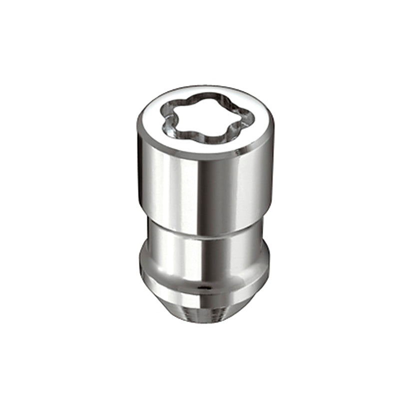 McGard Wheel Lock Nut Set - 5pk. (Cone Seat) 1/2-20 / 3/4 &13/16 Dual Hex / 1.46in. Length - Chrome - 24538